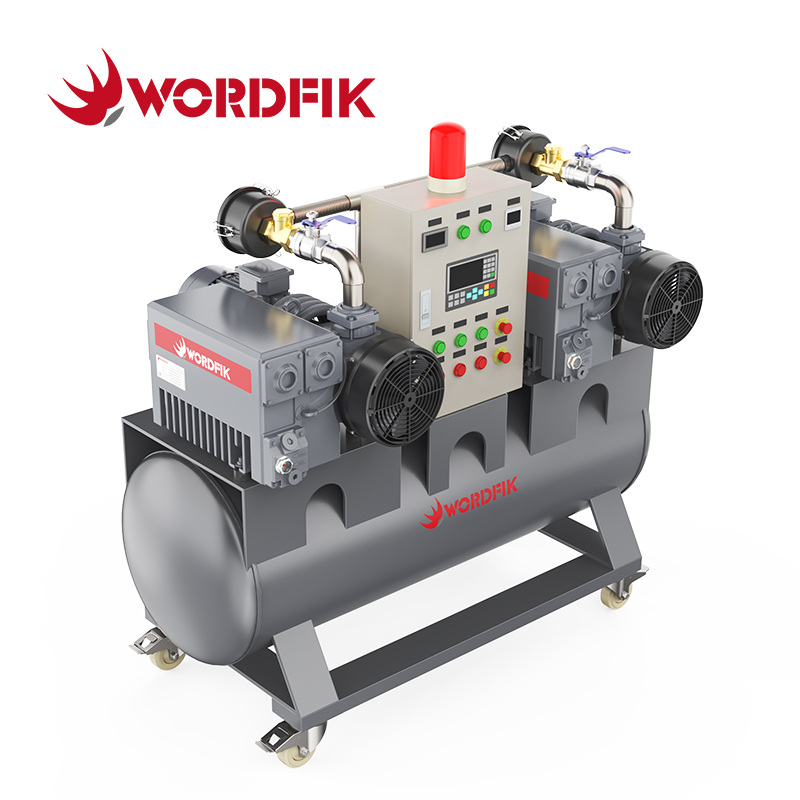 أنظمة فراغ متعددة المضخات ذات ريش دوارة مختومة بالزيت من Wordfik