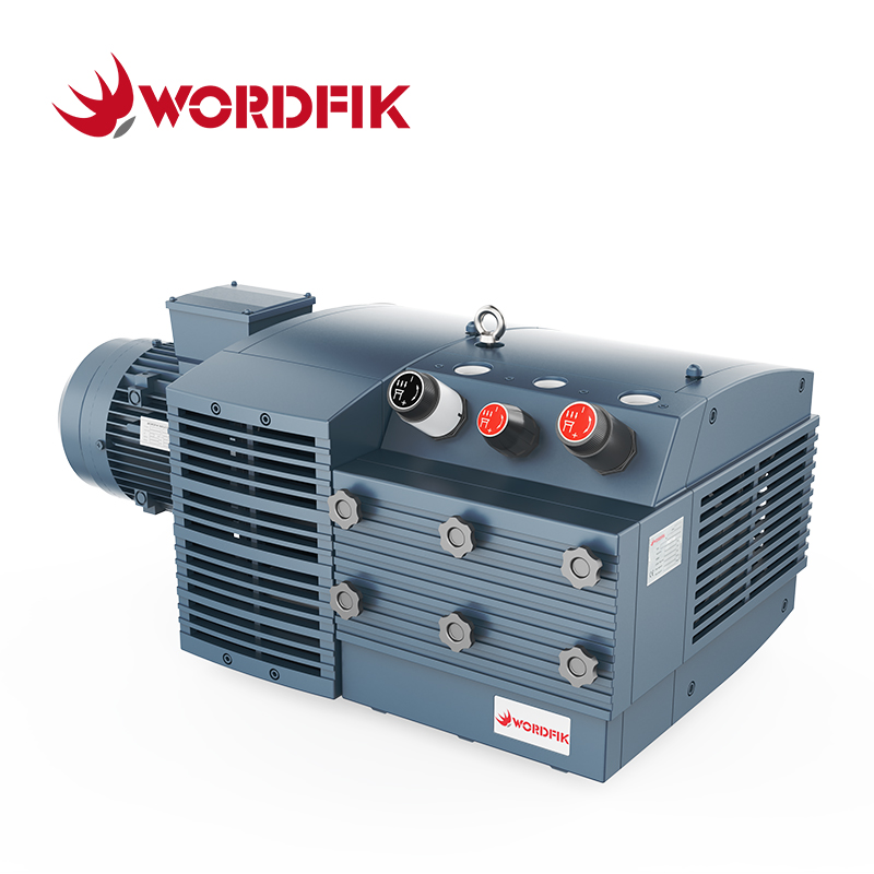 PVDT100 100m³ / h 120m³ / h اثنين من منافذ الشفط Wordfik خالية من الزيت الجاف دوارة دوارة مضخة ضغط فراغ مجتمعة