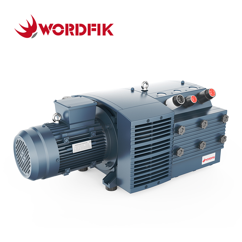 PVDT100 100m³ / h 120m³ / h اثنين من منافذ الشفط Wordfik خالية من الزيت الجاف دوارة دوارة مضخة ضغط فراغ مجتمعة